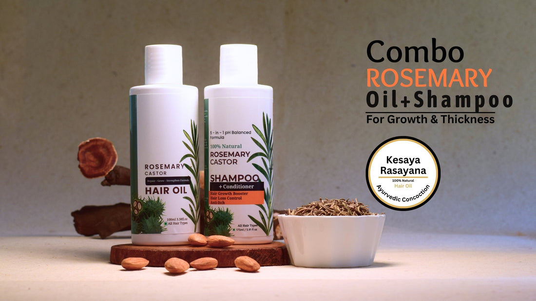 Combo of Rosemary hair oil + Rosemary shampoo