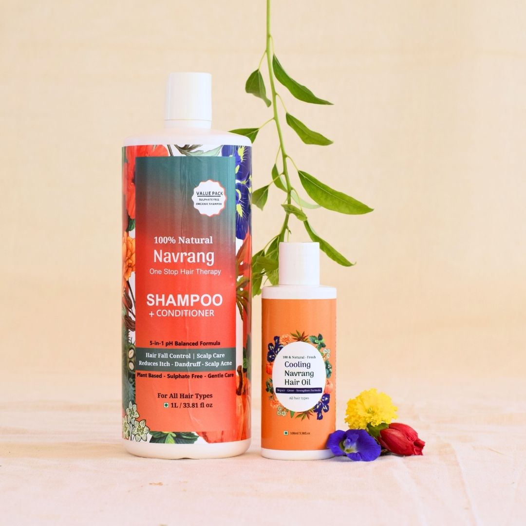 Combo of Navrang hair oil + Navrang shampoo