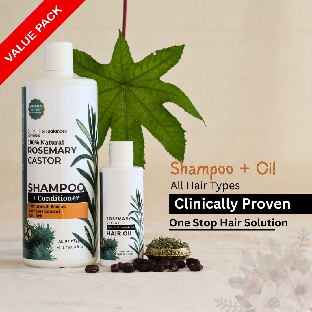 Combo of Rosemary hair oil + Rosemary shampoo