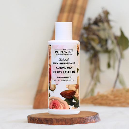 Natural  English Rose & Almond Milk Body Lotion