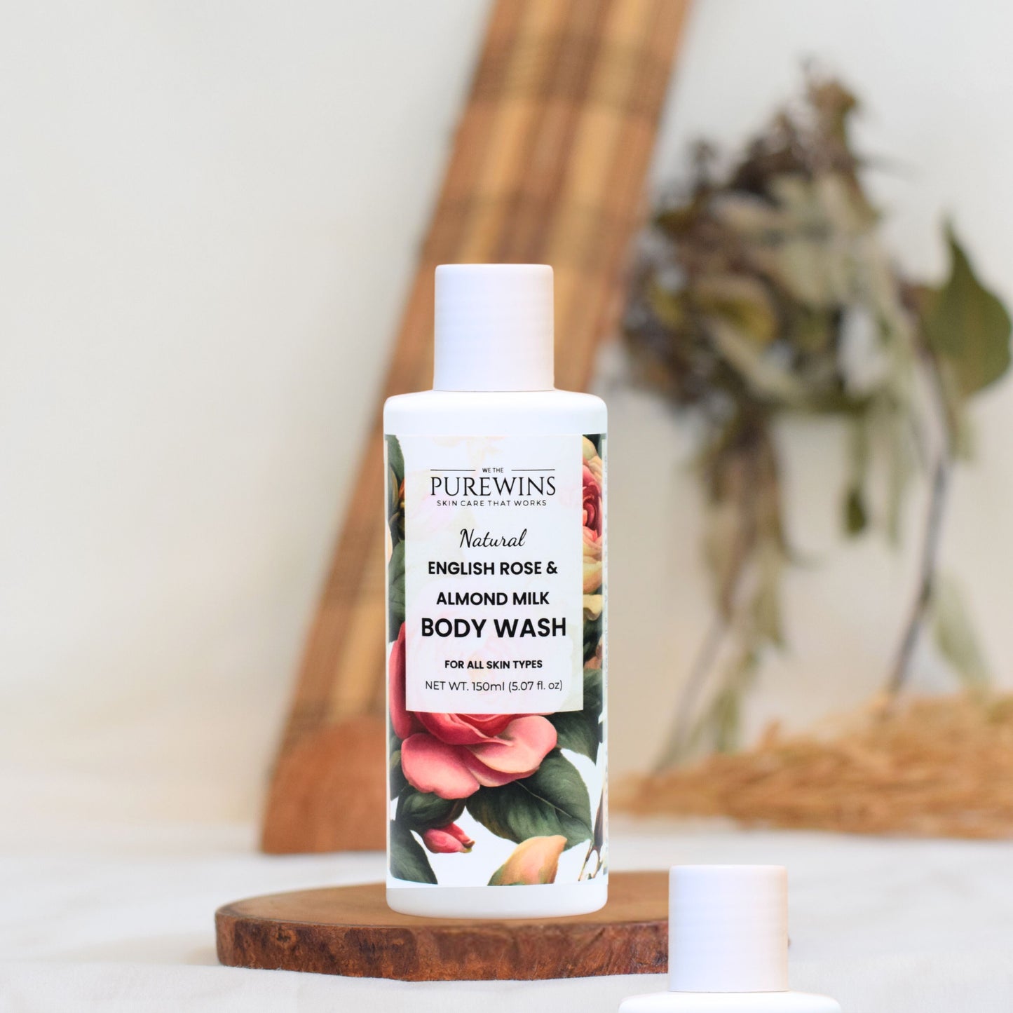 Natural English Rose & Almond Milk Body Wash